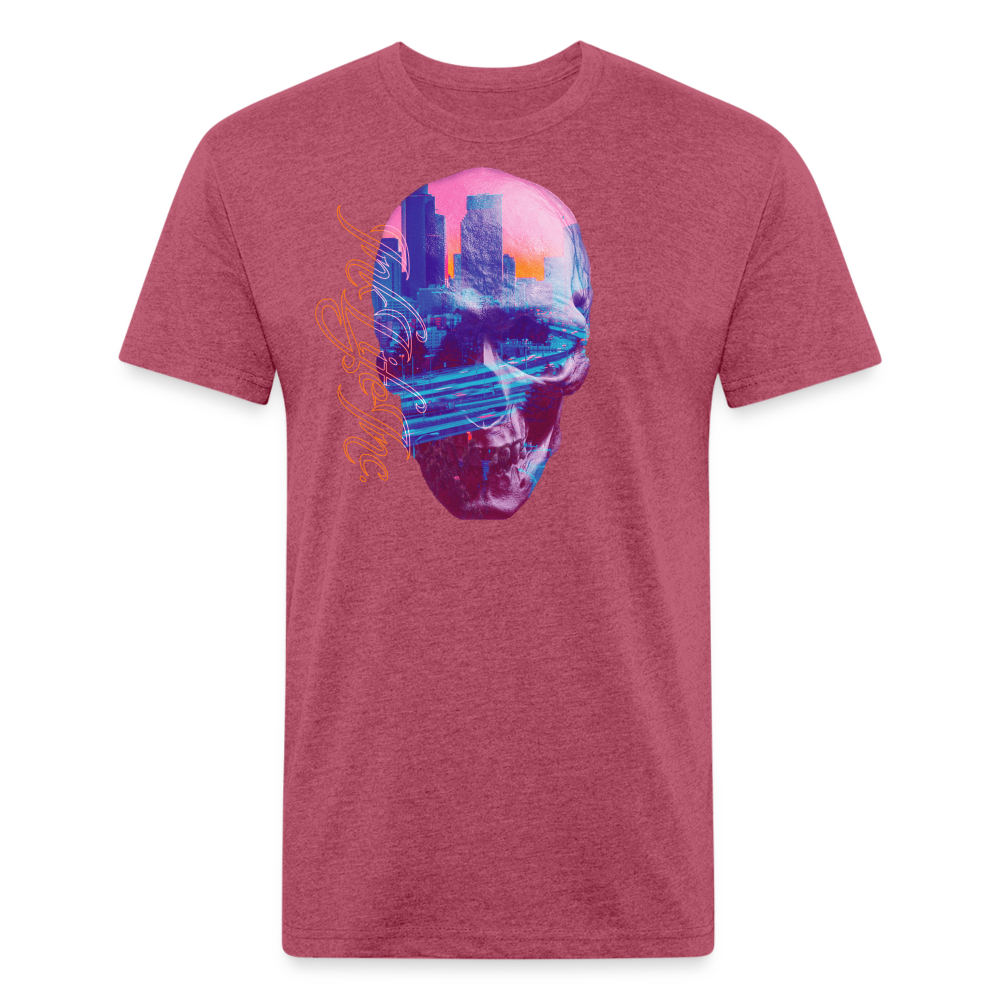 City Slicker - heather burgundy